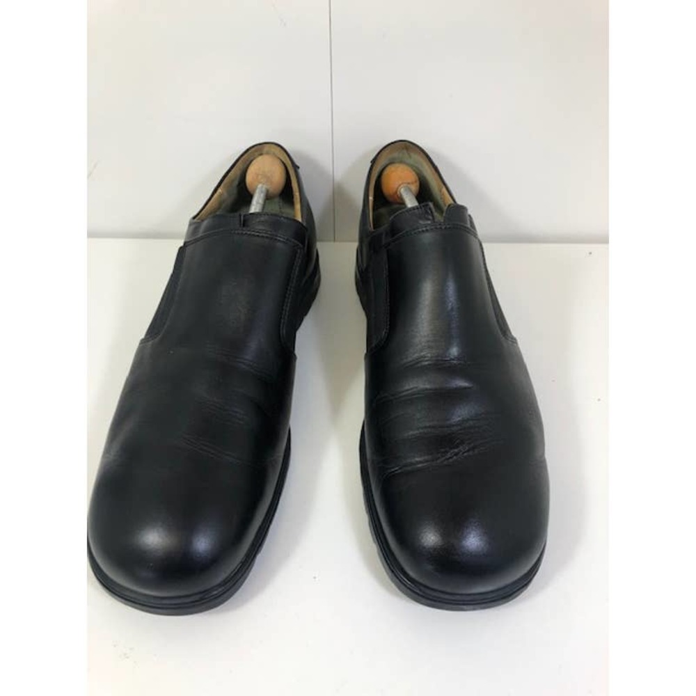 Think! Leather Slip On Casual Shoe Black Men's US 14